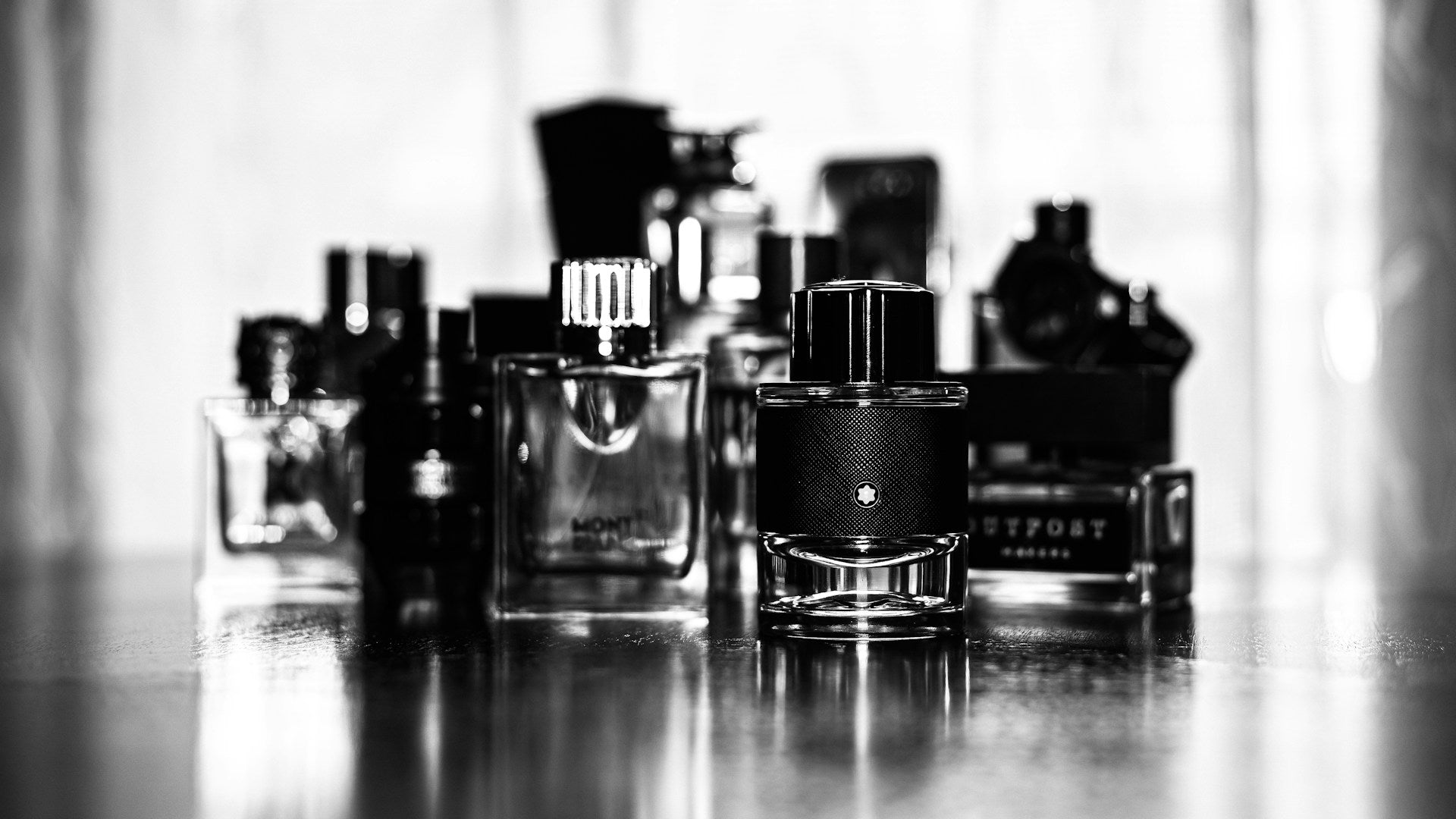 mens collection of aftershave and fragrances 